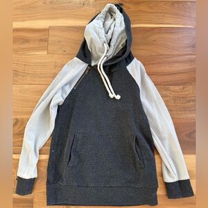 AMPERSAND AVE Two Tone Gray Kids DoubleHoodie